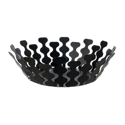 Arti & Mestieri centrotavola Nori piccolo nero in ferro lavorato artigianalmente ∅ 32 x h 12,5 cm