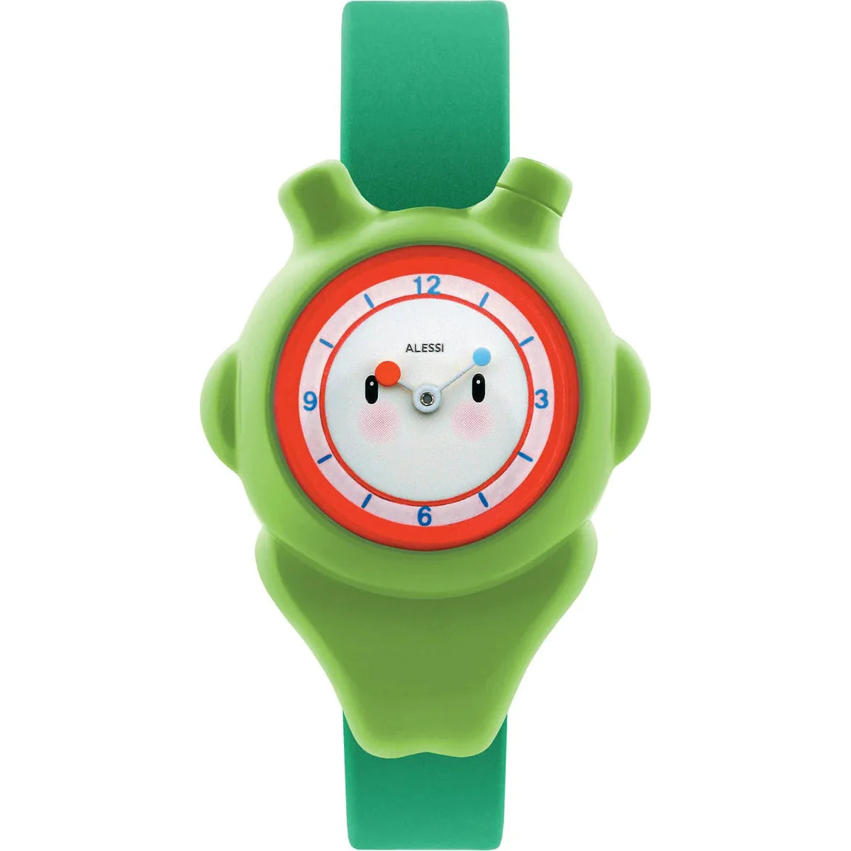 Alessi — Space-bimba AL23004 | Orologio da polso in poliuretano verde