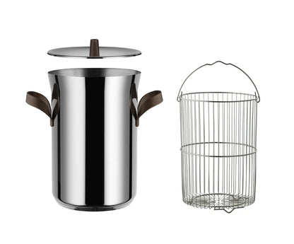 Alessi — Edo PU309 | Pentola per asparagi Urquiola in acciaio — dettaglio