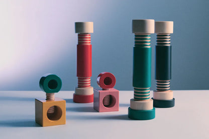 Alessi — MP0215 | Macinasale e Pepe in Legno d'Acero Sottsass