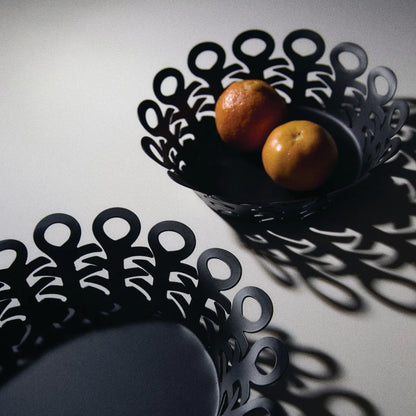 Alessi — Vimini BM21/21 W | Cestino traforato in acciaio bianco