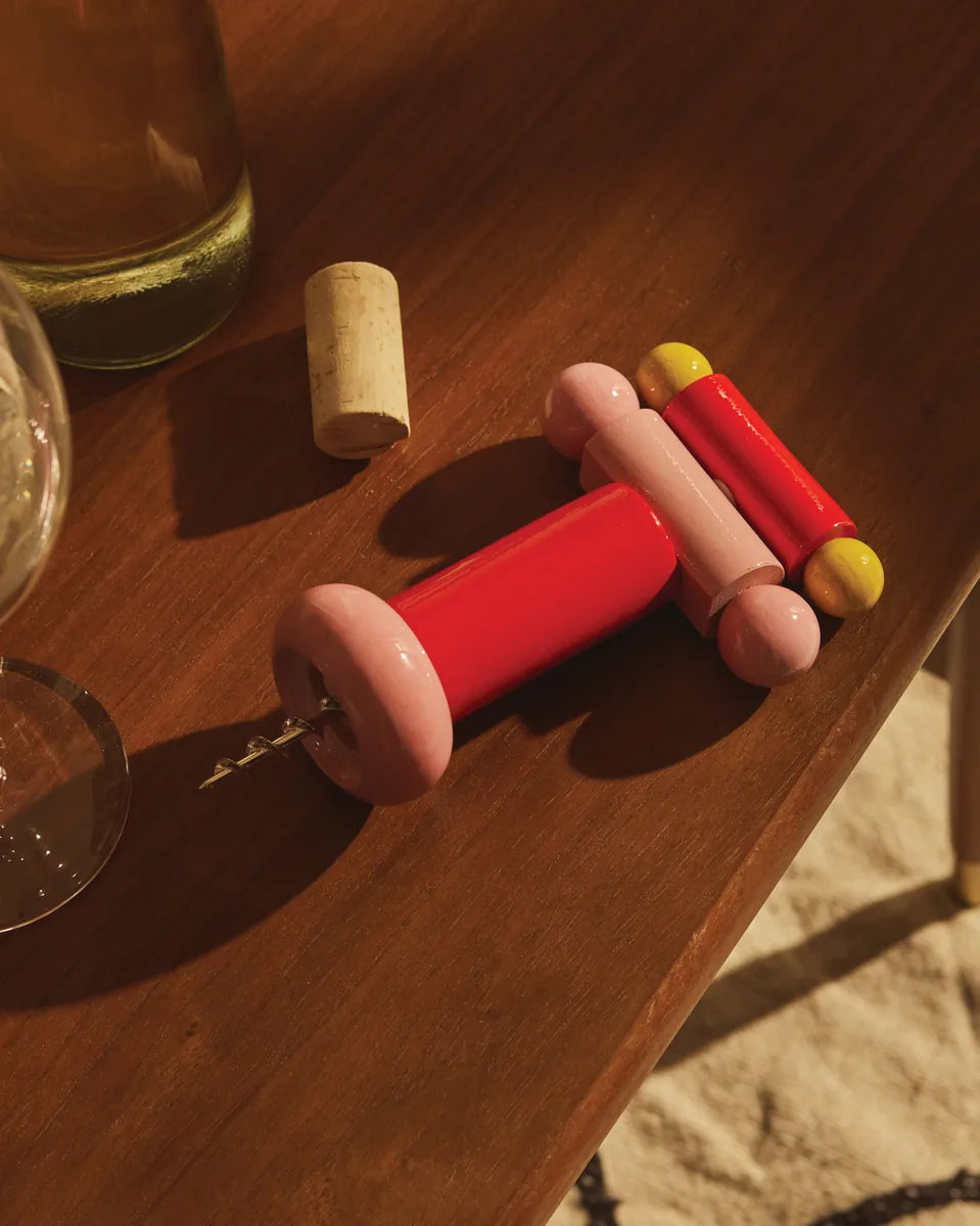 Alessi — ES17 2 | Cavatappi in legno di faggio Sottsass