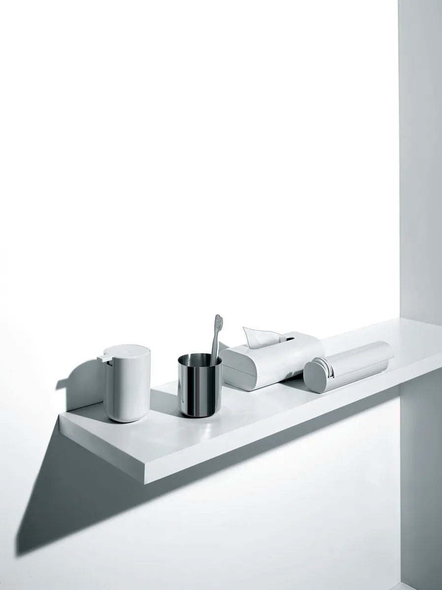 Alessi — Birillo PL03 W | Bicchiere portaspazzolini in PMMA bianco