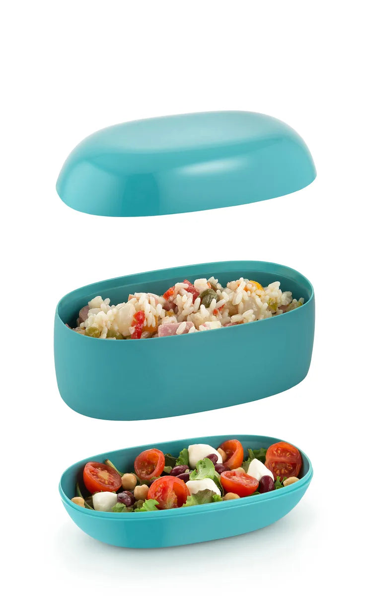 Alessi — Food à Porter SA02 G | Lunch box grigia Sakura Adachi — ambientazione