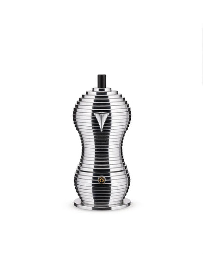Alessi — Pulcina MDL02/3 B | Caffettiera espresso in alluminio 3 tazze — dettaglio
