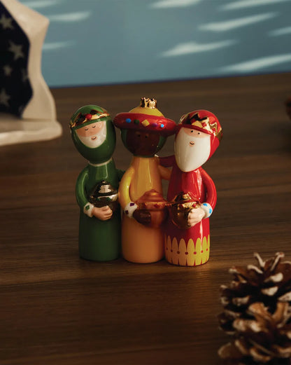Alessi — AGJ01 4 | Re Magi in porcellana decorata a mano — ambientazione