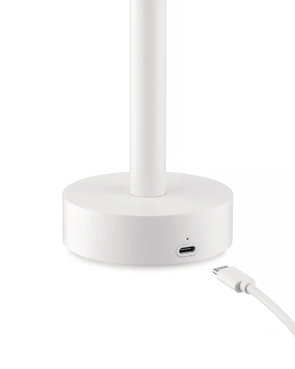 Alessi — Tsumiki ME01 W | Lampada portatile bianca MEDUM