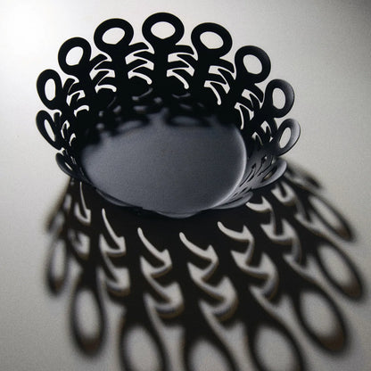 Alessi — Vimini BM21/21 W | Cestino traforato in acciaio bianco