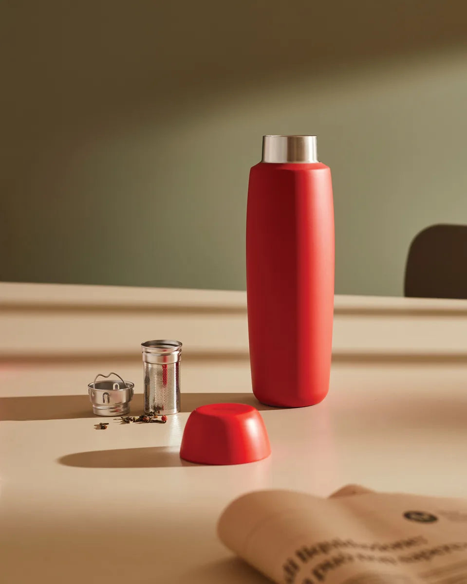 Alessi — Food à porter SA05 G | Bottiglia termica con infusore, grigio