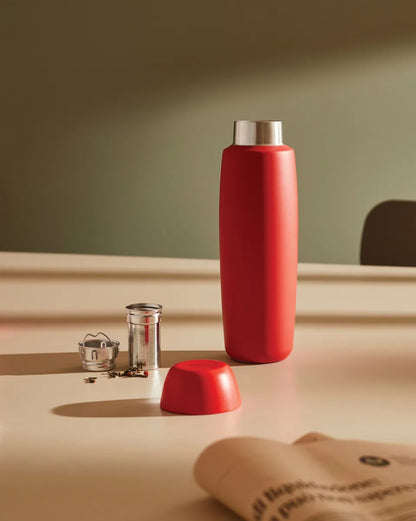 Alessi — Food à porter SA05 G | Bottiglia termica con infusore, grigio