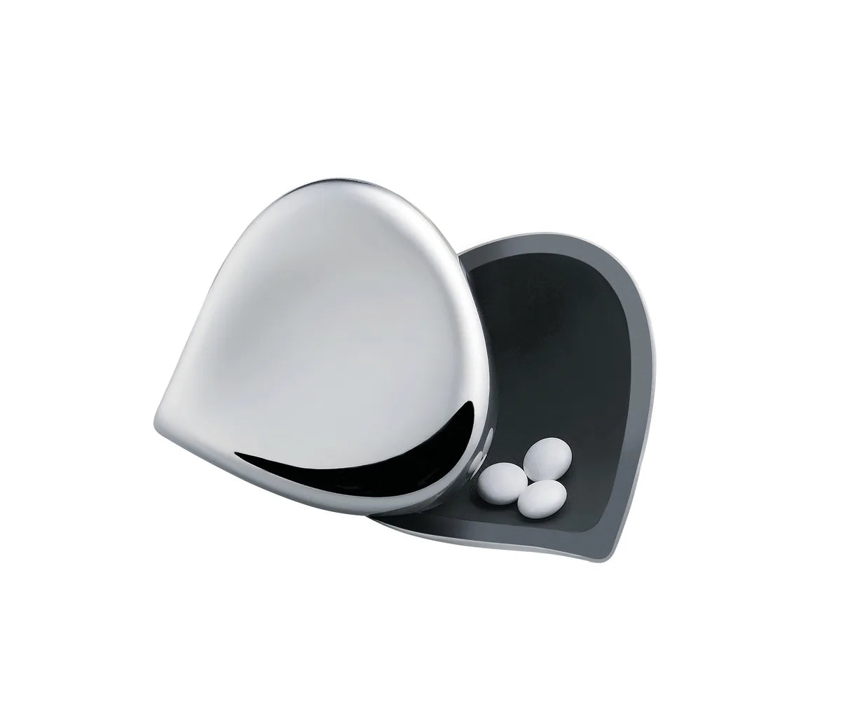 Alessi — Chestnut CHB01 | Portapillole in acciaio inox lucido — dettaglio