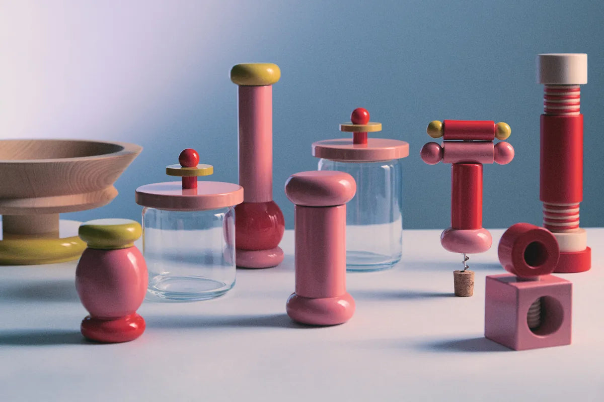 Alessi — ES18 | Macinaspezie Sottsass in legno di faggio