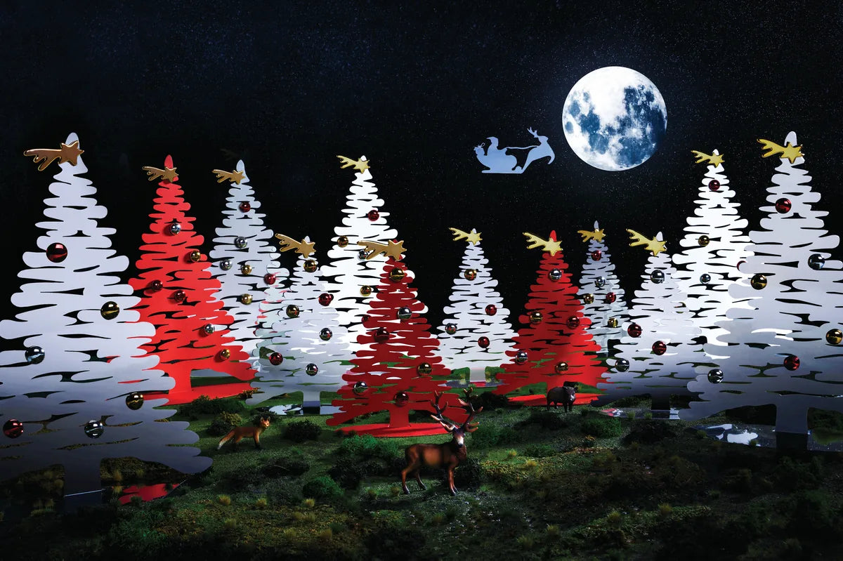 Alessi — Bark for Christmas BM06 W | Decorazione natalizia in acciaio — dettaglio