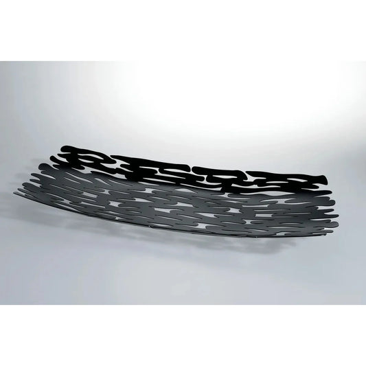 Alessi — Bark BM01 B | Centrotavola in acciaio nero laccato