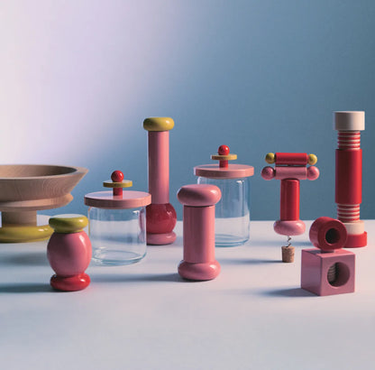Alessi — ES18 1 | Macinaspezie Sottsass in legno di faggio