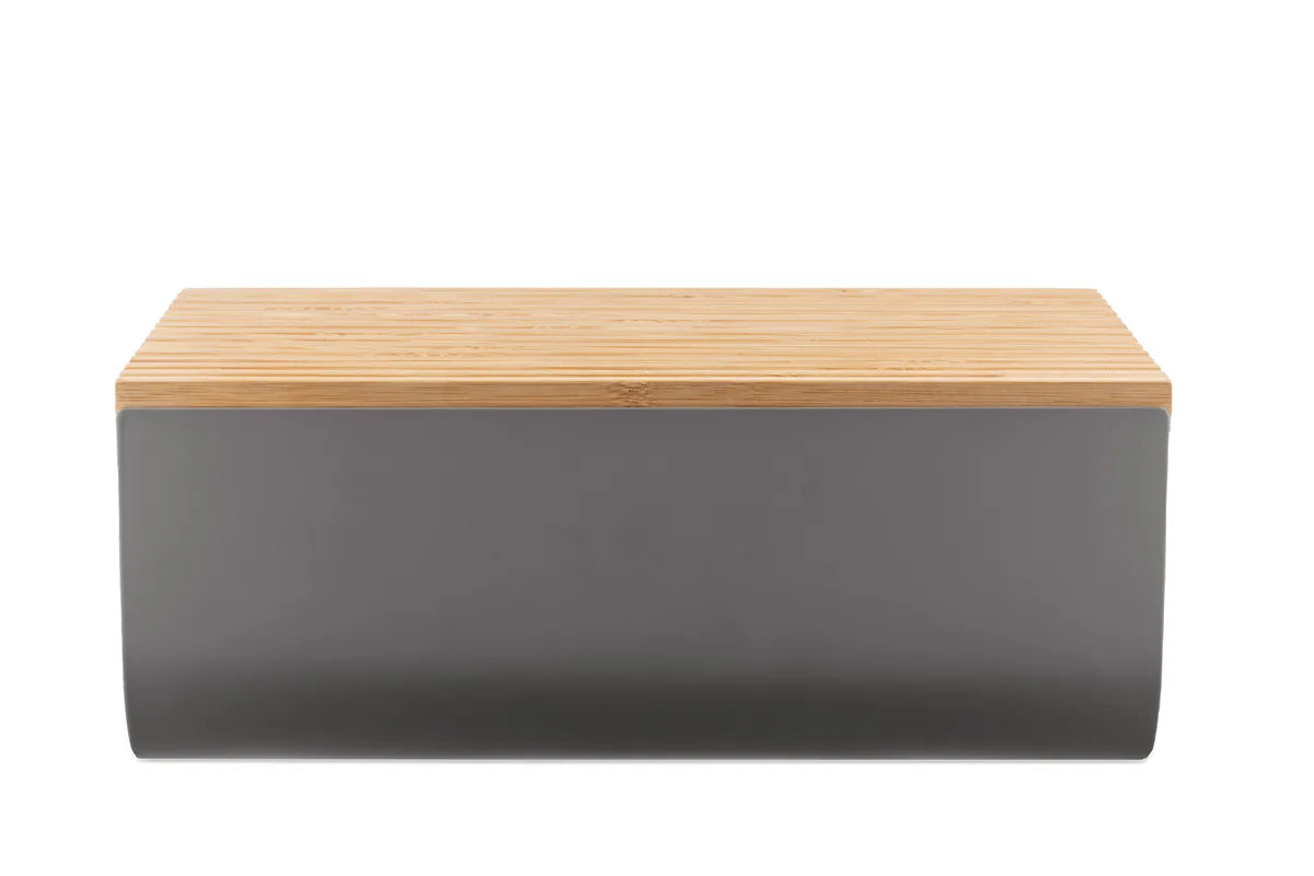Alessi — Mattina BG03 BG03 DG | Cassetta del pane grigio antracite e b