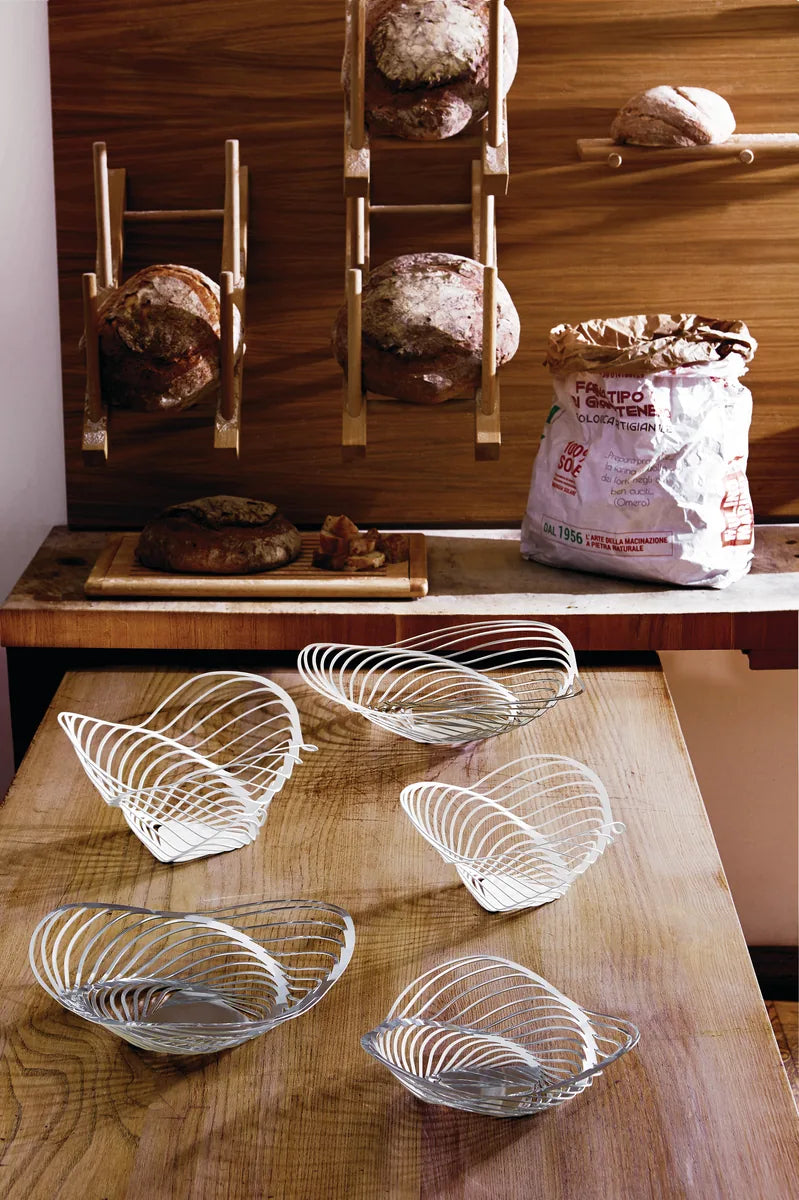 Alessi — Trinity ACO02 B | Cestino in acciaio nero laccato