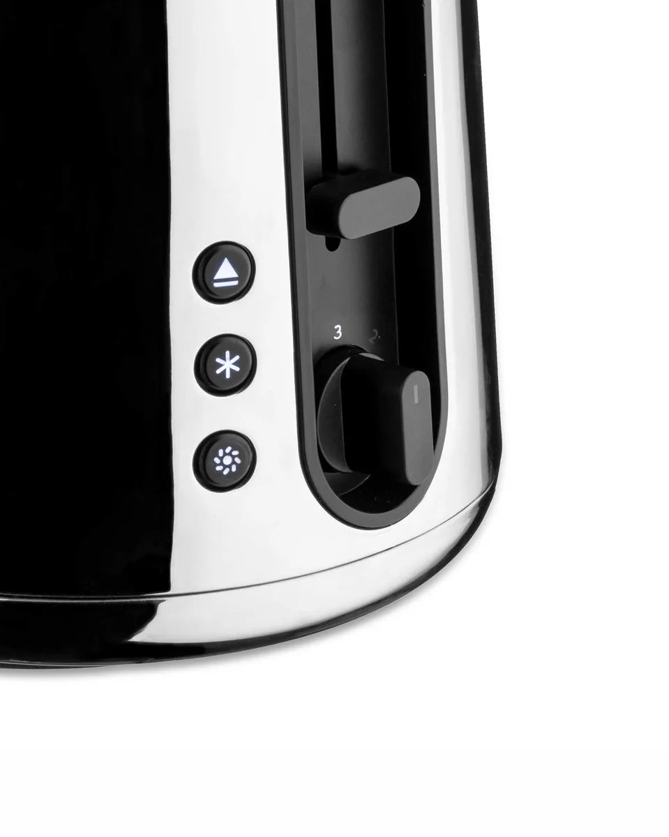 Alessi — Toru NE03 B | Tostapane in acciaio inox nero Nendo