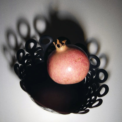 Alessi — Vimini BM21/25 W | Cestino traforato in acciaio bianco