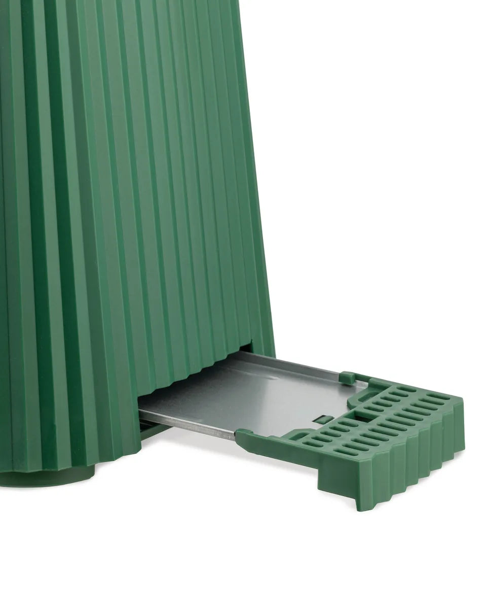 Alessi — Plissé MDL08GR MDL08GR/CH | Tostapane in resina verde De Lucc