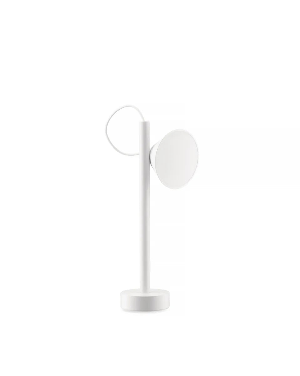 Alessi — Tsumiki ME01 W | Lampada portatile bianca MEDUM