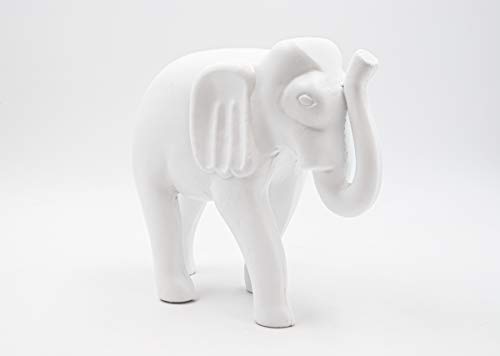 Mascagni - Decorazione Elefante in Legno Bianco