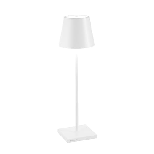 Zafferano - Lampada da Tavolo "Poldina Pro" 38cm Bianco