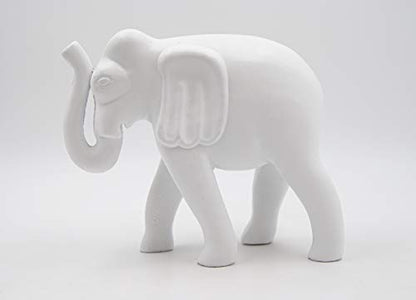 Mascagni - Decorazione Elefante in Legno Bianco