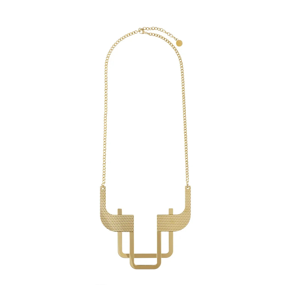 Alessi — Trama ESA01 4 | Collana in acciaio dorato Salmistraro