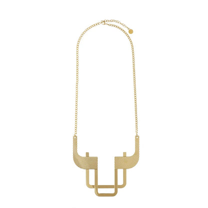 Alessi — Trama ESA01 4 | Collana in acciaio dorato Salmistraro