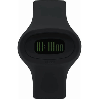 Alessi — Jak AL25000 | Orologio da polso in poliuretano nero