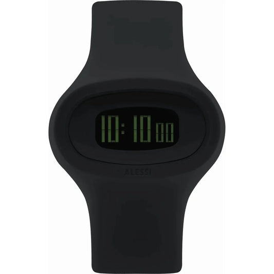 Alessi — Jak AL25000 | Orologio da polso in poliuretano nero
