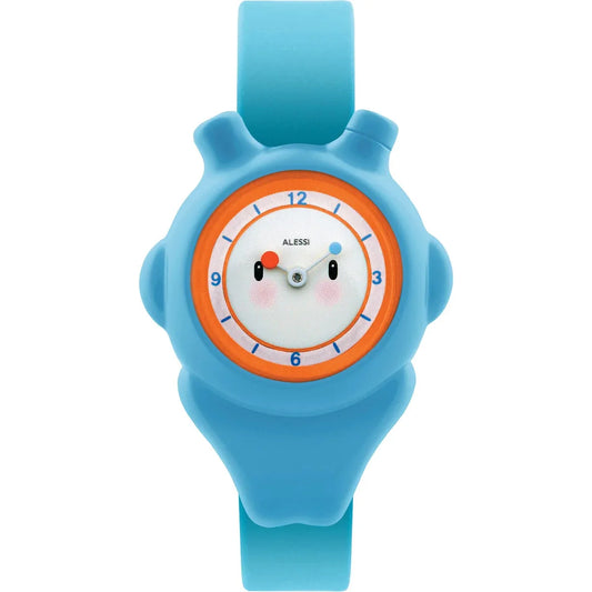 Alessi — Space-bimba AL23000 | Orologio da polso in poliuretano blu