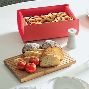 Alessi - Cassetta per Pane "Mattina" Rosso