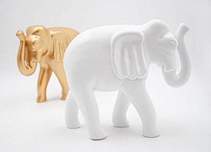 Mascagni - Decorazione Elefante in Legno Bianco