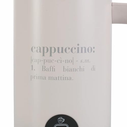 Cappuccinatore in acciaio inox, monta e scalda, 500W, avorio, Victionary