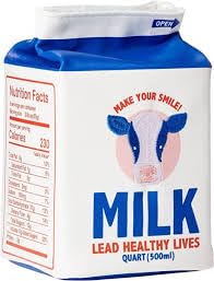 Generico Contenitore milk mucca