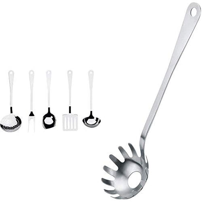 Alessi - Servizio di Posate da Cucina, Cucchiaio, Forchettone, Mestolo, Paletta, Schiumaiola