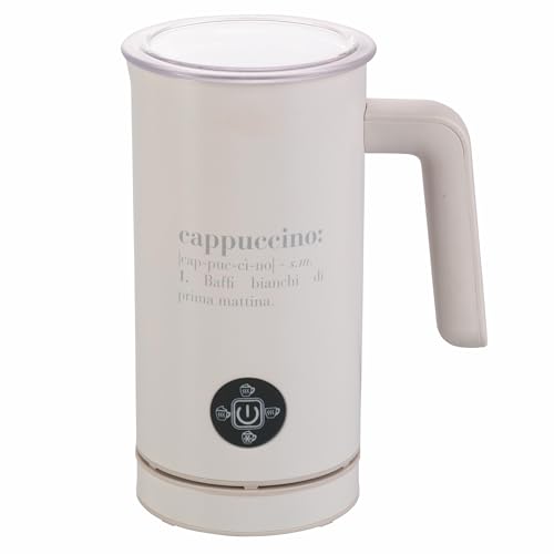 Cappuccinatore in acciaio inox, monta e scalda, 500W, avorio, Victionary