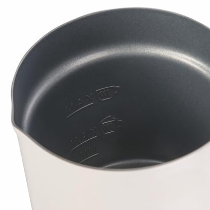 Cappuccinatore in acciaio inox, monta e scalda, 500W, avorio, Victionary