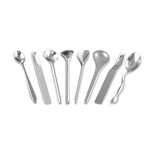 Alessi - Set 8 Cucchiaini da Caffè in Acciaio Inox