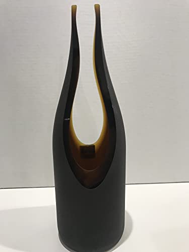 Brown decorative vase 28 cm