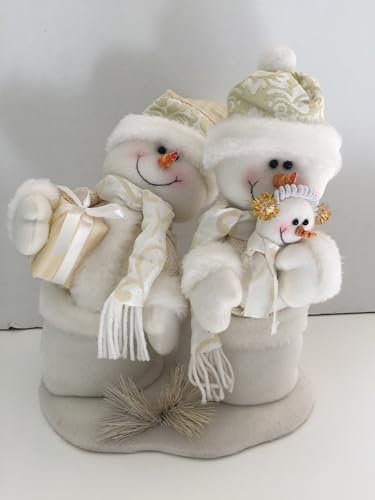 White Snowmen 40x28