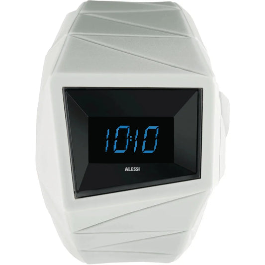 Alessi — Daytimer AL22004 | Orologio da polso in poliuretano bianco