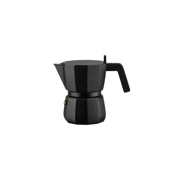 Alessi — DC06/3 B | Moka in alluminio nero Chipperfield — Alessi