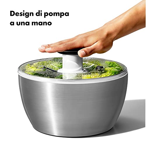 OXO - Centrifuga per Insalata in Acciaio Inox