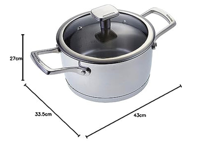 Coin - Casserole with Lid Accordo 22cm Stainless Steel