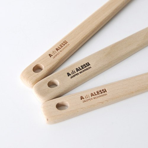 Alessi - Wooden Spoon, Skimmer and Spatula Set