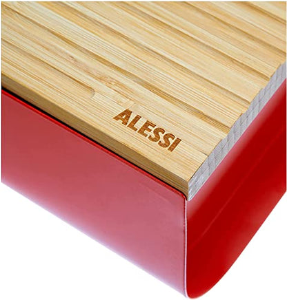 Alessi - Cassetta per Pane "Mattina" Rosso