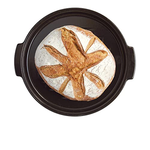 Emile Henry - Modern Bread Cloche Charcoal Round Ceramic Bread